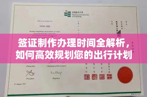 柳南签证制作办理时间全解析，如何高效规划您的出行计划