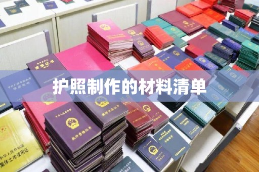 柳南护照制作的材料清单