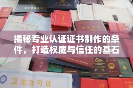 柳南揭秘专业认证证书制作的条件，打造权威与信任的基石