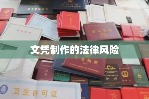 柳南文凭制作的法律风险
