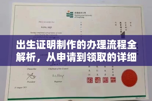 柳南出生证明制作的办理流程全解析，从申请到领取的详细指南