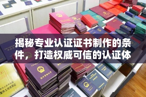 柳南揭秘专业认证证书制作的条件，打造权威可信的认证体系
