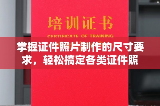 柳南掌握证件照片制作的尺寸要求，轻松搞定各类证件照