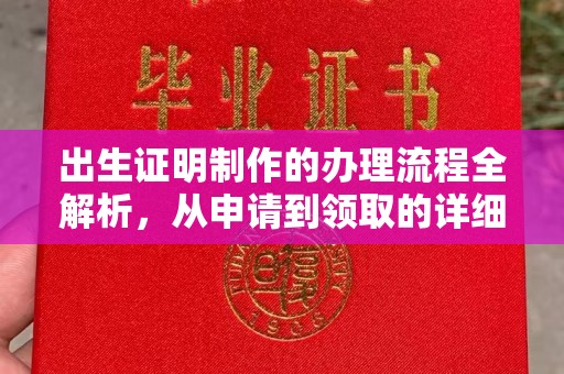 柳南出生证明制作的办理流程全解析，从申请到领取的详细指南