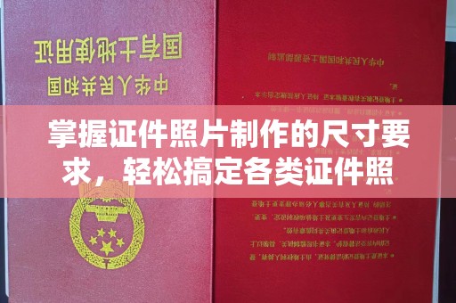 柳南掌握证件照片制作的尺寸要求，轻松搞定各类证件照