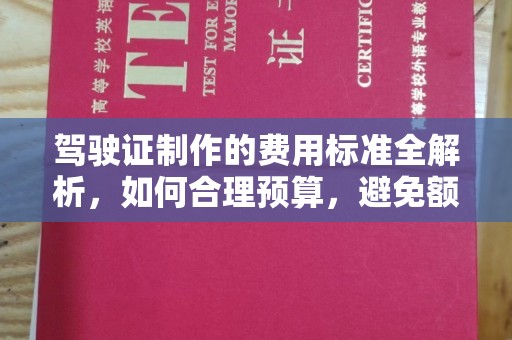 柳南驾驶证制作的费用标准全解析，如何合理预算，避免额外支出